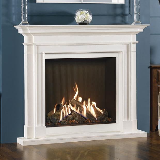Limestone mantels